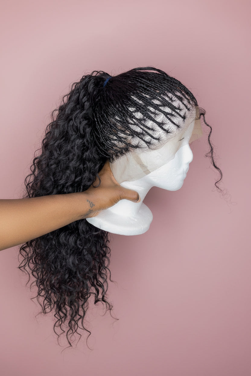 full lace braided wig
